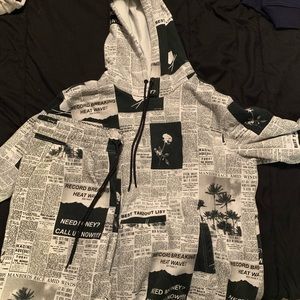 Forever 21 newspaper outfit set